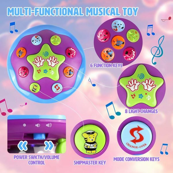 Brinquedos Musicais |   Brinquedos para Bebês Meninas de 6 a 12 Meses – Brinquedo Musical Rotativo do Oceano com Luz para Bebês Meninas de 12 a 18 Meses – Brinquedos Educativos para Hora da Barriga – Brinquedos para Engatinhar para Meninas de 1 a 3 Anos – Presentes para Bebês. Brinquedos Musicais Brinquedos Musicais