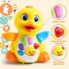 Brinquedos Musicais |   Brinquedos para Bebês Pato – Brinquedos Musicais Infantis 18+ Meses – Brinquedos para Tempo de Barriga com Música e Luzes – Brinquedos de Aprendizado Iluminados – Brinquedo para Bebê que Dança e Engatinha – Presentes para Cesta de Páscoa para Bebês Brinquedos Musicais Brinquedos Musicais