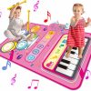 Brinquedos Musicais |   Brinquedos para Menina de 1 Ano, Tapete de Piano 2 em 1 Brinquedos Montessori para Menina de 1 a 2 Anos, Brinquedo Musical Educativo para Aniversário de 1 Ano para Meninas de 1 a 3 Anos, Presentes de Natal para Meninas Pequenas. Brinquedos Musicais Brinquedos Musicais