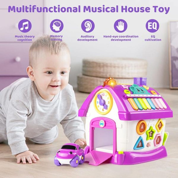 Brinquedos Musicais |   Brinquedos para Meninas de 1 a 2 Anos – Presentes Montessori para Crianças – Casa de Aprendizado Multifuncional 8 em 1 para Aniversário de Meninas de 1 a 2 Anos – Brinquedos para Bebês de 12 a 18 Meses para Meninas e Meninos Brinquedos Musicais Brinquedos Musicais