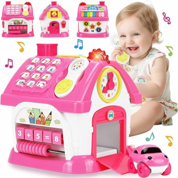 Brinquedos Musicais |   Brinquedos Para Meninas de 1+ Ano: Brinquedos Musicais Montessori para Crianças de 1-2 Anos – Casa Educacional Multifuncional 8-em-1 para Bebês de 6-12 e 12-18 Meses – Presente de Primeiro Aniversário para Meninas e Meninos de 1 e 2 Anos Brinquedos Musicais Brinquedos Musicais