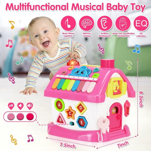 Brinquedos Musicais |   Brinquedos Para Meninas de 1+ Ano: Brinquedos Musicais Montessori para Crianças de 1-2 Anos – Casa Educacional Multifuncional 8-em-1 para Bebês de 6-12 e 12-18 Meses – Presente de Primeiro Aniversário para Meninas e Meninos de 1 e 2 Anos Brinquedos Musicais Brinquedos Musicais