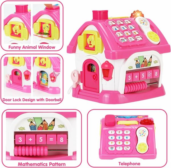 Brinquedos Musicais |   Brinquedos Para Meninas de 1+ Ano: Brinquedos Musicais Montessori para Crianças de 1-2 Anos – Casa Educacional Multifuncional 8-em-1 para Bebês de 6-12 e 12-18 Meses – Presente de Primeiro Aniversário para Meninas e Meninos de 1 e 2 Anos Brinquedos Musicais Brinquedos Musicais