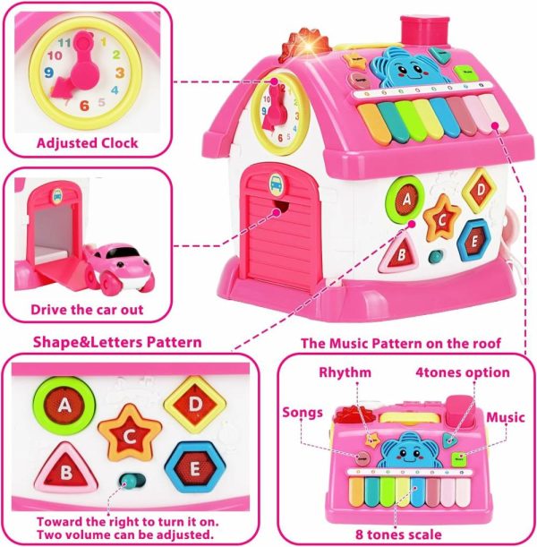 Brinquedos Musicais |   Brinquedos para Meninas de 1 Ano: Brinquedos Musicais para Bebês 6-12 e 12-18 Meses – Casa Multifuncional 8 em 1 – Brinquedos Educativos Montessori para Crianças de 1 a 3 Anos – Presentes para o Primeiro Natal e o 1º Aniversário Brinquedos Musicais Brinquedos Musicais