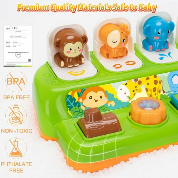 Brinquedos Musicais |   Brinquedos Pop Up para Bebês de 1 Ano e 12-18 Meses – Brinquedos de Desenvolvimento Precoce com Música e Som – Brinquedo Sensorial Interativo para Crianças e Meninas Brinquedos Musicais Brinquedos Musicais