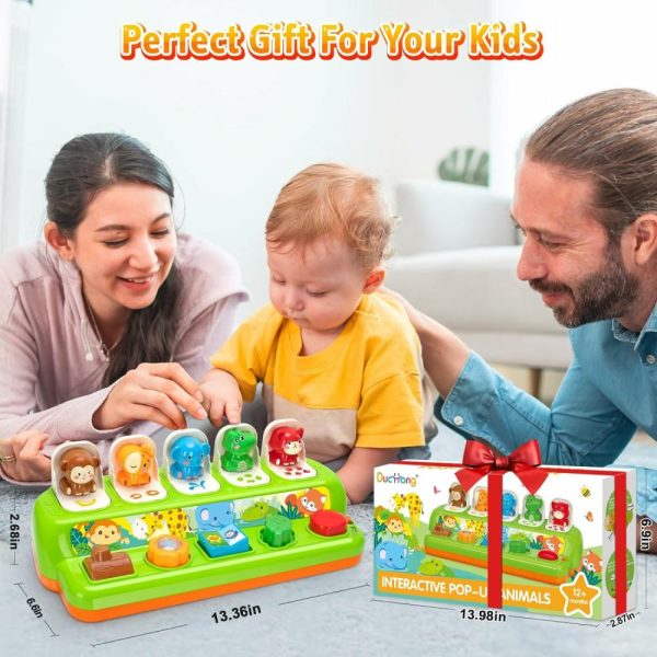 Brinquedos Musicais |   Brinquedos Pop Up para Bebês de 1 Ano e 12-18 Meses – Brinquedos de Desenvolvimento Precoce com Música e Som – Brinquedo Sensorial Interativo para Crianças e Meninas Brinquedos Musicais Brinquedos Musicais