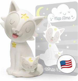 Brinquedos Musicais |   Áudio de Soneca com Ruído Branco – Brinquedo de Personagem para Crianças – Estatueta Brinquedos Musicais Branco