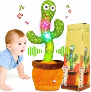 Brinquedos Musicais |   Cacto Dançante para Bebês – Brinquedos para Meninos e Meninas – Cacto Dançante Imitador – Brinquedo Falante de Cacto – Brinquedos para Bebês de 6 a 12 Meses – Brinquedos de Imitar que Falam – Brinquedos Musicais Brilhantes – Brinquedos Educativos para Crianças Brinquedos Musicais Brinquedo de Cacto