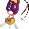 Brinquedos Musicais |   Chaves de Carro de Brinquedo – Controle Remoto com Luzes e Sons – Brinquedo Interativo para Bebês – Chaves de Faz de Conta para Bebês e Crianças – 10 Meses + – Funkeys – Roxo Brinquedos Musicais Brinquedos Musicais