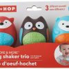 Brinquedos Musicais |   Conjunto de Brinquedos Musicais para Bebês – Trio de Maracas e Shakers em Forma de Ovo – 3 Peças Brinquedos Musicais Brinquedos Musicais