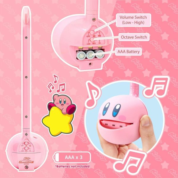 Brinquedos Musicais |   Kirby Estrela Rosa Herói Instrumento Musical Eletrônico Japonês Sintetizador de Música Portátil do Japão pela Maywa Denki Studio, Prêmio de Educação, Presente Divertido, Personagem de Jogo, Herói Rosa Brinquedos Musicais Brinquedos Musicais