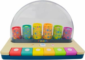 Brinquedos Musicais |   Little Wonders Pop-A-Tune – Brinquedo – Tubos e Teclas Coloridos Ensinam Causa e Efeito – Sons Engraçados e Piano Clássico – Para 12 Meses+ Brinquedos Musicais Brinquedos Musicais