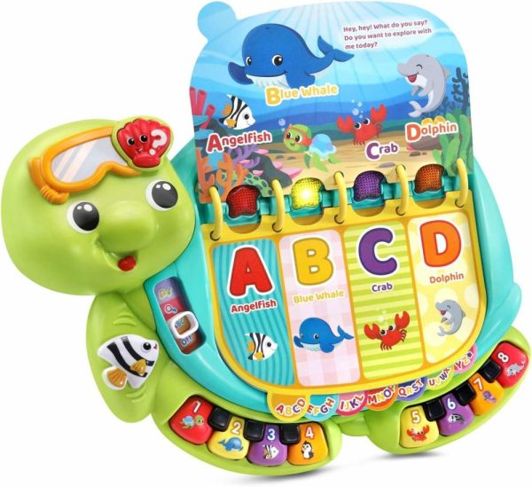 Brinquedos Musicais |   Livro Interativo de Aprendizado Toca e Ensina Tartaruga Marinha Verde Brinquedos Musicais Brinquedos Musicais