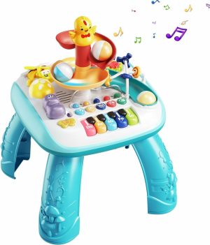 Brinquedos Musicais |   Mesa de Atividades para Bebês – Mesa de Aprendizado Educacional com Brinquedos Musicais e Centro de Atividades em Pé para Bebês. Instrumentos Musicais para Crianças de 1 a 3 Anos. Presente de Aniversário para Meninos e Meninas. Brinquedos para Bebês de 6 a 12 Meses. Brinquedos Musicais Brinquedos Musicais