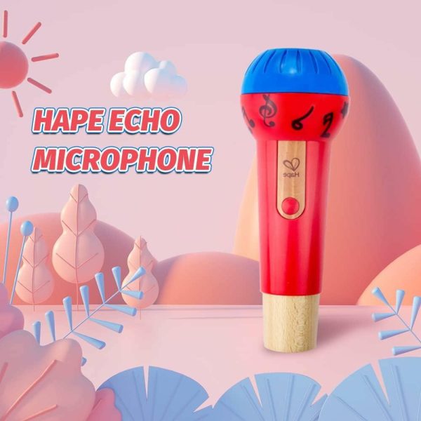 Brinquedos Musicais |   Microfone Mighty Echo | Brinquedo Microfone Amplificador de Voz Sem Bateria para Crianças a Partir de 1 Ano – Vermelho – Número do Modelo: E0337 – L: 7,9 cm – W: 7,9 cm – H: 21,8 cm Brinquedos Musicais Brinquedos Musicais