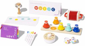 Brinquedos Musicais |   O Conjunto Musical | 6 Instrumentos Musicais e Livro de Ritmos e Canções Educação Infantil e Brinquedo Musical Montessori Aprendizado Precoce Idades de 18 Meses a 4+ Anos Brinquedos Musicais Brinquedos Musicais