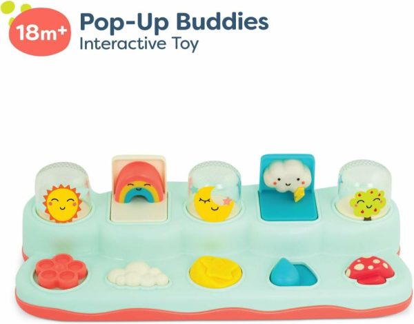 Brinquedos Musicais |   Pop-Up Buddies – Brincadeira de Causa e Efeito – Brinquedos Educativos para Bebês – Brinquedo Interativo com Sol, Arco-Íris e Estrela – A partir de 18 Meses + Brinquedos Musicais Brinquedos Musicais