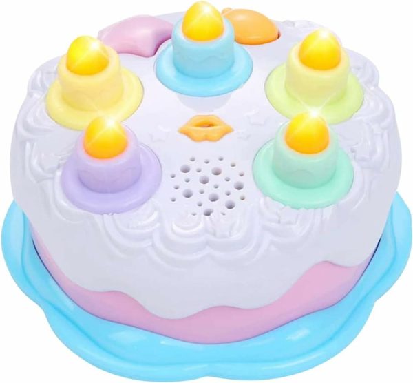 Brinquedos Musicais |   Primeiro Bolo de Aniversário Brinquedo – Brinquedos de Bolo Musical com Canto, Contagem e Velas para Soprar para Meninos e Meninas a Partir de 18 Meses – Presente de Aniversário e Natal Brinquedos Musicais Brinquedos Musicais