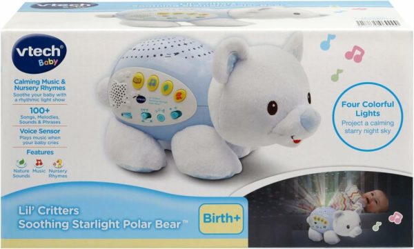 Brinquedos Musicais |   Projetor de Berçário Urso Polar Lil’ Critters com Luz Estrelada Calmante Brinquedos Musicais Brinquedos Musicais