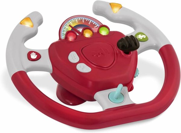 Brinquedos Musicais |   Volante Interativo – Brinquedo Portátil para Carro – Jogos e Canções para Crianças – Viagem de Carro para Bebês – 2 Anos + – Projetado para Direcionar Brinquedos Musicais Brinquedos Musicais