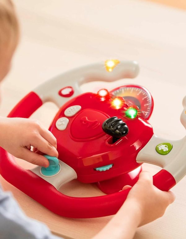 Brinquedos Musicais |   Volante Interativo – Brinquedo Portátil para Carro – Jogos e Canções para Crianças – Viagem de Carro para Bebês – 2 Anos + – Projetado para Direcionar Brinquedos Musicais Brinquedos Musicais