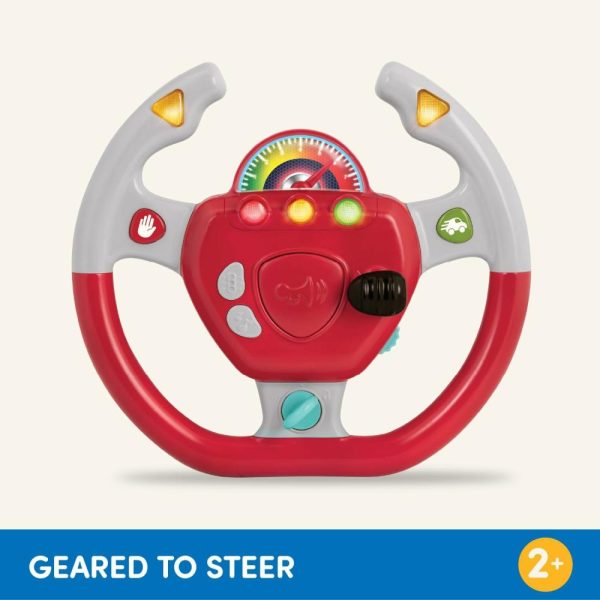 Brinquedos Musicais |   Volante Interativo – Brinquedo Portátil para Carro – Jogos e Canções para Crianças – Viagem de Carro para Bebês – 2 Anos + – Projetado para Direcionar Brinquedos Musicais Brinquedos Musicais