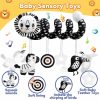 Brinquedos para Cadeira de Carro e Carrinho de Bebê |   Brinquedo de Carrinho de Bebê – Chocalho Espiral Preto e Branco, Brinquedo de Atividades Suspenso para Bebês Meninos e Meninas – Leão Brinquedos para Cadeira de Carro e Carrinho de Bebê Brinquedos para Cadeira de Carro e Carrinho de Bebê