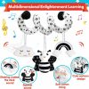 Brinquedos para Cadeira de Carro e Carrinho de Bebê |   Brinquedos de Carrinho e Cadeira de Carro para Bebês em Espiral – Brinquedos Sensoriais em Preto e Branco com Alto Contraste – Brinquedos de Atividade de Pelúcia para Recém-Nascidos – Presentes de Agradecimento para Meninas e Meninos de 0 a 12 Meses – Abelha Brinquedos para Cadeira de Carro e Carrinho de Bebê Brinquedos para Cadeira de Carro e Carrinho de Bebê