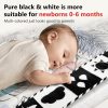 Brinquedos para Cadeira de Carro e Carrinho de Bebê |   Brinquedos para Bebês em Preto e Branco de Alto Contraste 0-3 Meses e 3-6 Meses – Brinquedos para Hora de Barriga – Brinquedos para Recém-Nascidos 0-6 Meses – Livro Macio e Brinquedos Sensoriais para Bebês – Livros de Papel Amassado para Bebês Brinquedos para Cadeira de Carro e Carrinho de Bebê Brinquedos para Cadeira de Carro e Carrinho de Bebê