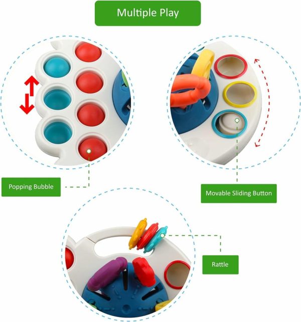 Brinquedos para Cadeira de Carro e Carrinho de Bebê |   Brinquedos Sensoriais Montessori para Bebês – Brinquedos de Viagem para Crianças – Atividades Educativas de Aprendizagem – Presentes para Meninos e Meninas de 6, 9, 12 e 18 Meses, 1, 2 e 3 Anos – Brinquedos para Bebês em Aniversários Brinquedos para Cadeira de Carro e Carrinho de Bebê Brinquedos para Cadeira de Carro e Carrinho de Bebê