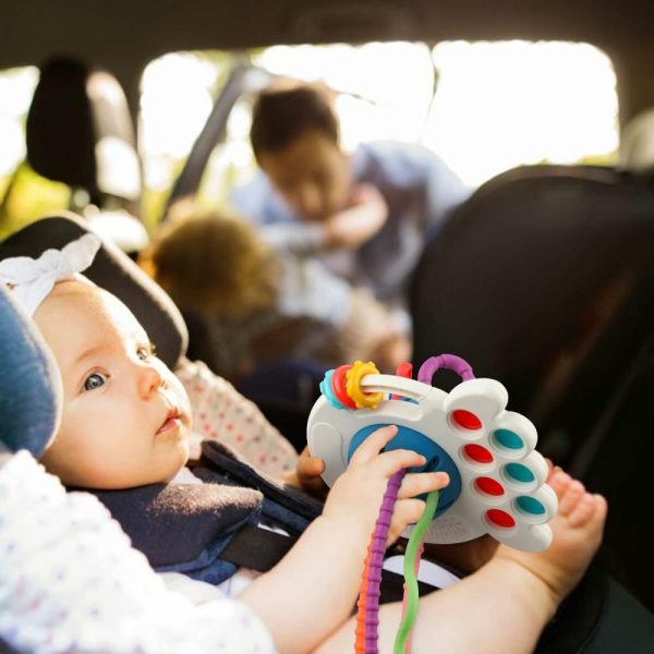 Brinquedos para Cadeira de Carro e Carrinho de Bebê |   Brinquedos Sensoriais Montessori para Bebês – Brinquedos de Viagem para Crianças – Atividades Educativas de Aprendizagem – Presentes para Meninos e Meninas de 6, 9, 12 e 18 Meses, 1, 2 e 3 Anos – Brinquedos para Bebês em Aniversários Brinquedos para Cadeira de Carro e Carrinho de Bebê Brinquedos para Cadeira de Carro e Carrinho de Bebê