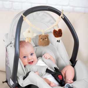 Brinquedos para Cadeira de Carro e Carrinho de Bebê |   Corrente de Brinquedos para Assento de Carro para Bebês de 0 a 6 Meses – Bonito Brinquedo de Entretenimento para Assento de Carro ou Carrinho com Chocalhos, Ideal como Brinquedo Sensorial Macio para Recém-Nascidos/Infantes Brinquedos para Cadeira de Carro e Carrinho de Bebê Brinquedos para Cadeira de Carro e Carrinho de Bebê