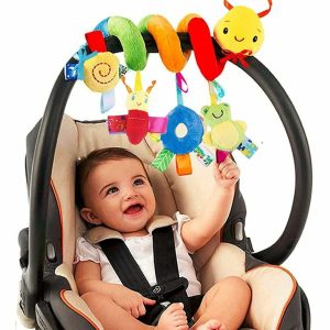 Brinquedos para Cadeira de Carro e Carrinho de Bebê |   Móbile de Berço com Chocalhos para Bebês – Brinquedo de Inseto em Espiral com Sino para Berço de Bebês, Ideal para Carrinho e Cadeira de Carro, Perfeito para Meninos e Meninas. Brinquedos para Cadeira de Carro e Carrinho de Bebê Brinquedos para Cadeira de Carro e Carrinho de Bebê