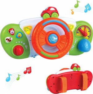 Brinquedos para Cadeira de Carro e Carrinho de Bebê |   Meu Primeiro Brinquedo de Carrinho de Bebê – Volante de Direção para Crianças – Brinquedos Educativos para Assento de Carro – Painel de Controle para Brincar de Dirigir – Presente para Bebês e Pré-escolares de 6 a 12 Meses e 1 Ano. Brinquedos para Cadeira de Carro e Carrinho de Bebê Brinquedos para Cadeira de Carro e Carrinho de Bebê