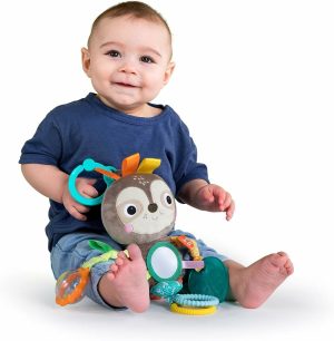 Brinquedos para Cadeira de Carro e Carrinho de Bebê |   Pelúcia de Preguiça Brincalhona – Brinquedo para Bebê com Alça, Livre de BPA, para Carrinho – Idade: Recém-nascido+ Brinquedos para Cadeira de Carro e Carrinho de Bebê Brinquedos para Cadeira de Carro e Carrinho de Bebê