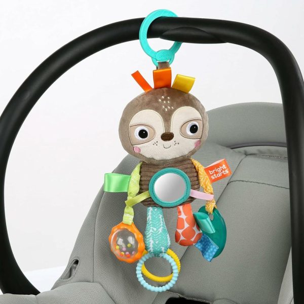 Brinquedos para Cadeira de Carro e Carrinho de Bebê |   Pelúcia de Preguiça Brincalhona – Brinquedo para Bebê com Alça, Livre de BPA, para Carrinho – Idade: Recém-nascido+ Brinquedos para Cadeira de Carro e Carrinho de Bebê Brinquedos para Cadeira de Carro e Carrinho de Bebê