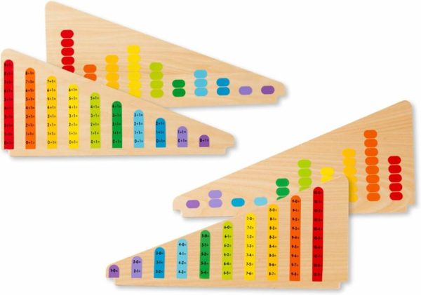 Ábacos |   Ábaco de Adição e Subtração – Brinquedo Educativo com 55 Contas Coloridas e Construção de Madeira Resistente para 3 a 6 Anos Ábacos Ábacos