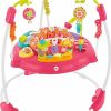 Centros de Atividades |   Centro de Atividades Jumperoo Bouncer Pink Petals com Música, Luzes, Sons e Brinquedos de Desenvolvimento Centros de Atividades Centros de Atividades