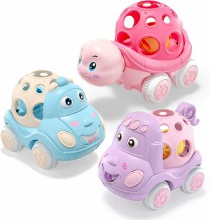 Chocalhos e Anéis de Pelúcia |   Brinquedos de Carro para Bebês Meninas – Carros Cor-de-Rosa para Presentes de Bebês Meninas – Carro de Brinquedo para Bebês e Crianças Pequenas – Caminhões de Empurrar e Ir – Chocalho Macio em Forma de Carro para Crianças e Bebês – Presente Ideal. Chocalhos e Anéis de Pelúcia Chocalhos e Anéis de Pelúcia