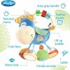 Chocalhos e Anéis de Pelúcia |   Brinquedos de Pelúcia Macios para Bebês de 3 a 12 Meses – Brinquedos de Desenvolvimento para Bebês de 3+ Meses – Chocalhos e Brinquedos para Dentição – Brinquedo Sensorial Não Tóxico para Bebês e Recém-Nascidos – Chocalho de Pelúcia para Meninos e Meninas com Clip e Atividades – Presente Ideal. Chocalhos e Anéis de Pelúcia Azul