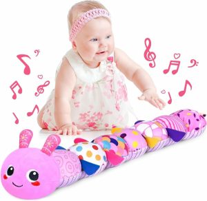 Chocalhos e Anéis de Pelúcia |   Brinquedos para Bebês de 0 a 12 Meses – Brinquedos Musicais de Pelúcia para 0-3-6-12 Meses – Brinquedos Sensoriais Macios com Som e Chocalhos – Brinquedos para o Tempo de Barriga do Bebê – Presentes para Meninos e Meninas Recém-Nascidos Chocalhos e Anéis de Pelúcia Chocalhos e Anéis de Pelúcia