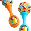 Chocalhos e Anéis de Pelúcia |   Brinquedos para Bebês Fisher-Price – Chocalho e Maracas – Conjunto com 2 Instrumentos Musicais Macios para Bebês a Partir de 3 Meses – Azul e Laranja Chocalhos e Anéis de Pelúcia Chocalhos e Anéis de Pelúcia