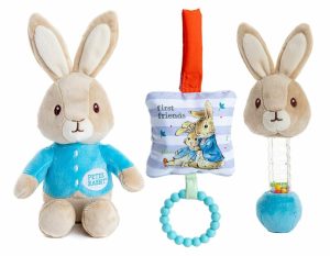 Chocalhos e Anéis de Pelúcia |   Conjunto de Presentes Beatrix Potter Peter Rabbit com Pelúcia, Chocalho e Mordedor Chocalhos e Anéis de Pelúcia Chocalhos e Anéis de Pelúcia