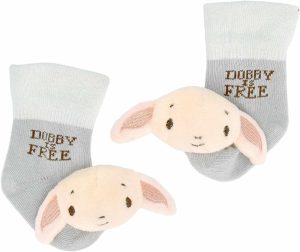 Chocalhos e Anéis de Pelúcia |   Socks de Bebê Harry Potter Dobby com Chocalho de Pelúcia Dobby e Dobby é Livre – Meias Macias para Bebês com Chocalhos que Incentivam o Desenvolvimento Motor de Recém-Nascidos até 9 Meses Chocalhos e Anéis de Pelúcia Chocalhos e Anéis de Pelúcia