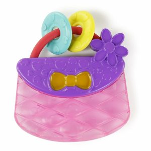 Chupetas |   Bolsa Carry & Teethe Brinquedo Mordedor Resfriável Idade: 3 Meses + Bonito em Rosa Chupetas Bolsa de mordedor