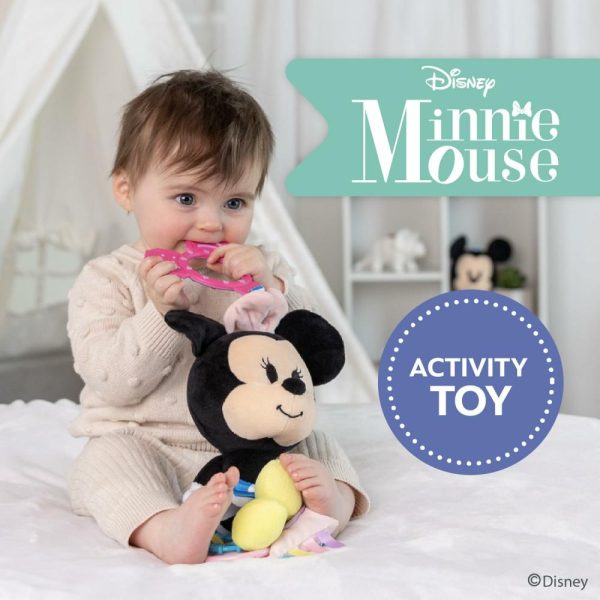 Chupetas |   Brinquedo de Atividade Baby Minnie Mouse On The Go com Anéis de Mordida, Sons de Amassar, Espelho e Chocalho para Bebês e Lactentes Chupetas Chupetas