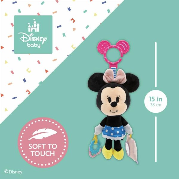 Chupetas |   Brinquedo de Atividade Baby Minnie Mouse On The Go com Anéis de Mordida, Sons de Amassar, Espelho e Chocalho para Bebês e Lactentes Chupetas Chupetas