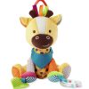 Chupetas |   Brinquedo de Atividade e Mordedor Bandana Buddies para Bebês com Chocalho Multissensorial e Texturas – Girafa Chupetas Chupetas