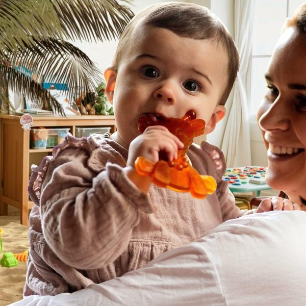 Chupetas |   Brinquedo de Dentição em Óleo Âmbar para Bebês – Little Bamber Brinquedo de Dentição em Âmbar Natural para Alívio das Dentes – Girafa de Borracha para Dentição – Brinquedo Teether Especial Báltico para Gengivas Sensíveis – Alternativa ao Colar de Dentição em Âmbar (Marrom) Chupetas Chupetas