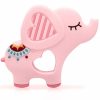 Chupetas |   Brinquedo de Mordedor Elefante Rosa Suave para Bebês 0-6/6-12 Meses – Brinquedo de Silicone para Dentição – Presente para Meninas – Massageador de Gengivas – Itens para Alívio da Ansiedade Chupetas Chupetas